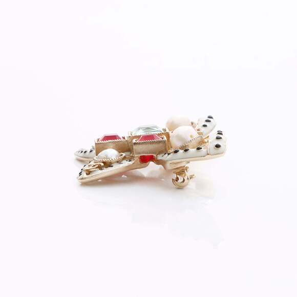 CHANEL Authentic Red Brooch - Picture 6 of 8